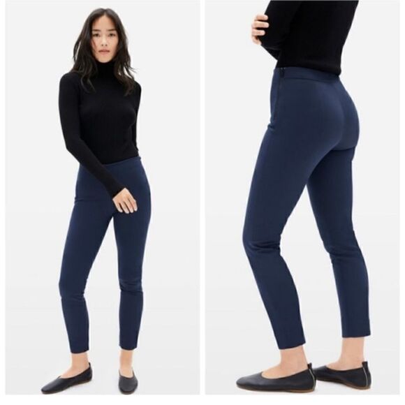 Everlane The Side-Zip Work Pant in Dark Slate Gray | SZ 8 - Picture 2 of 13